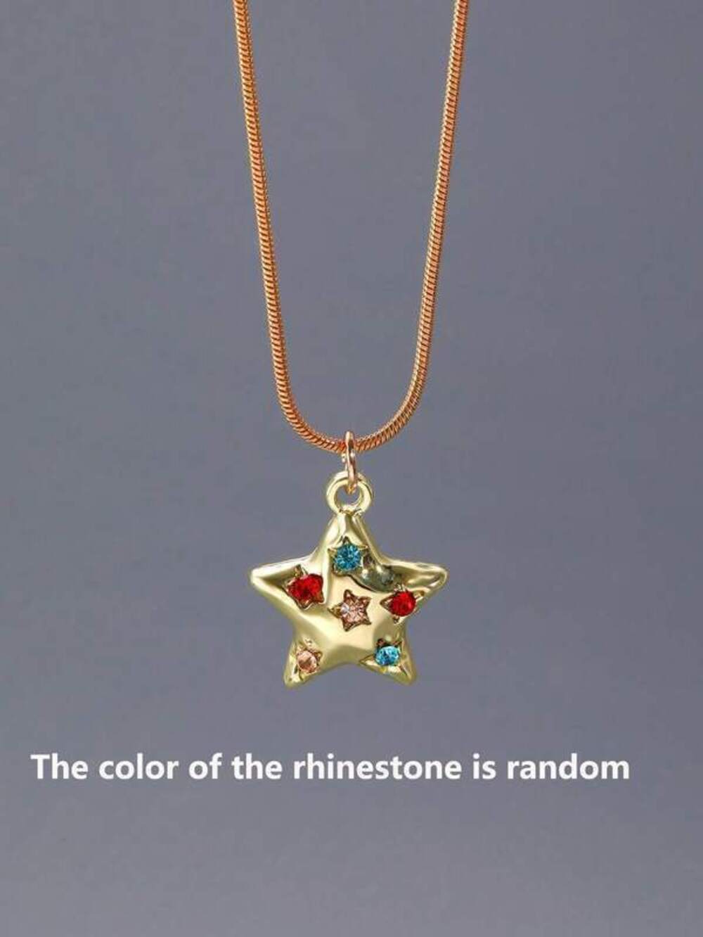 1pc/2pcs Random Color Rhinestone, New Y2K Rhinestone Star Pent - Picture 15 of 16
